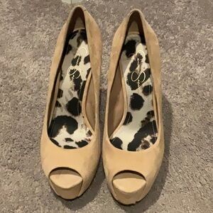 Gently Used Jessica Simpson Brand Peep Toe Heels
